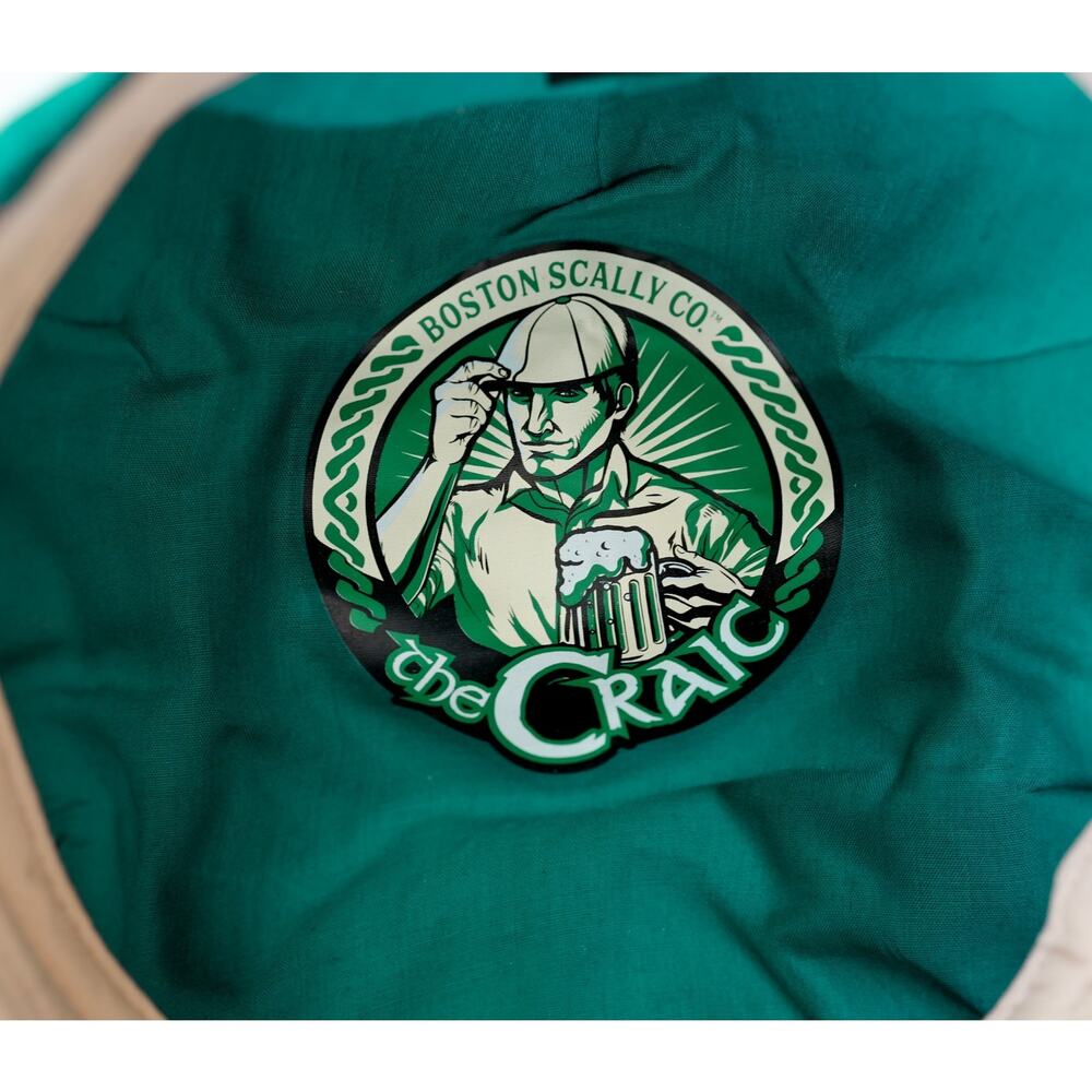 Boston Scally The Craic Pin Plaid Newsboy Cap M/L Preppy Gatsby Wool Blend Hat - Picture 5 of 16